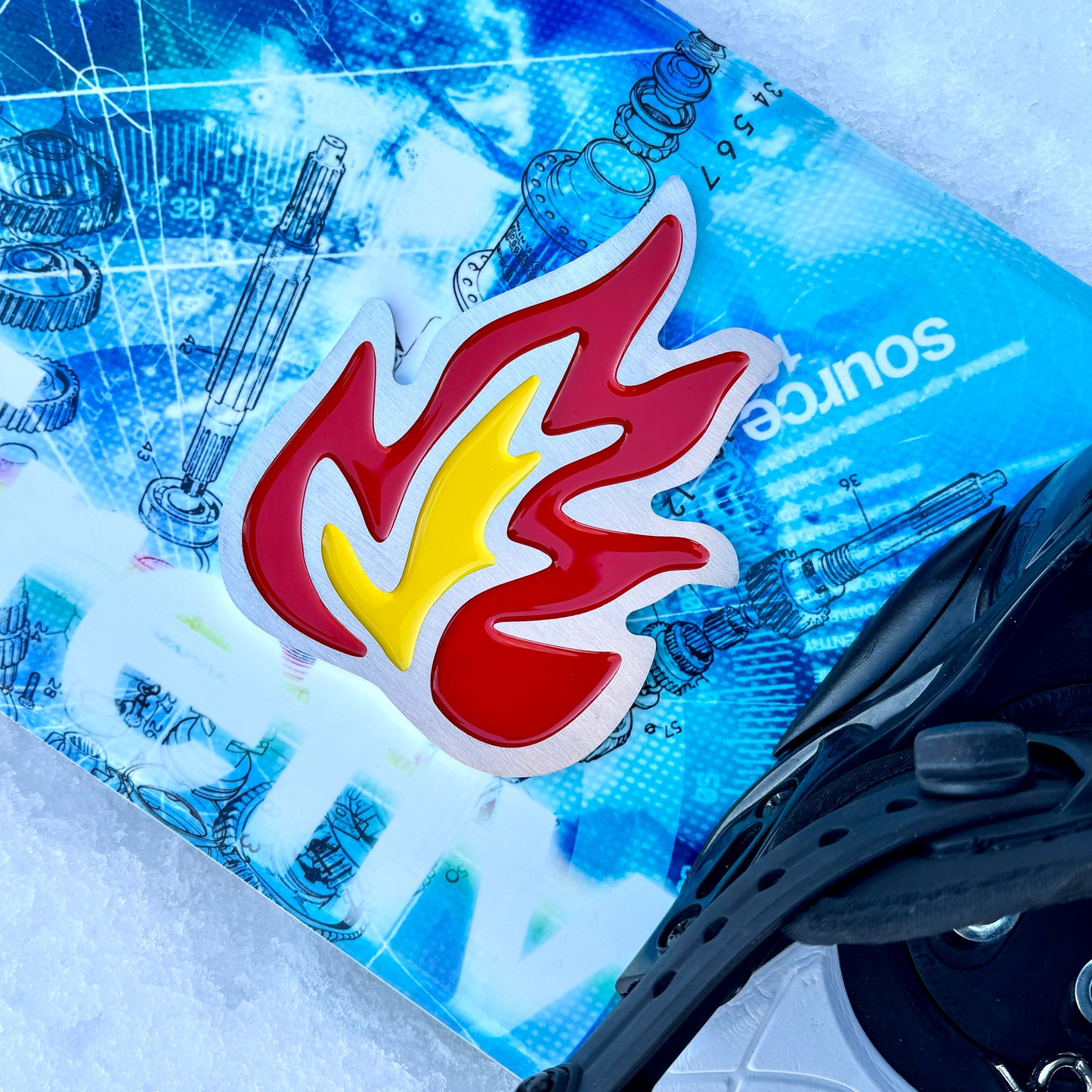 Flame Snowboard Stomp Pad