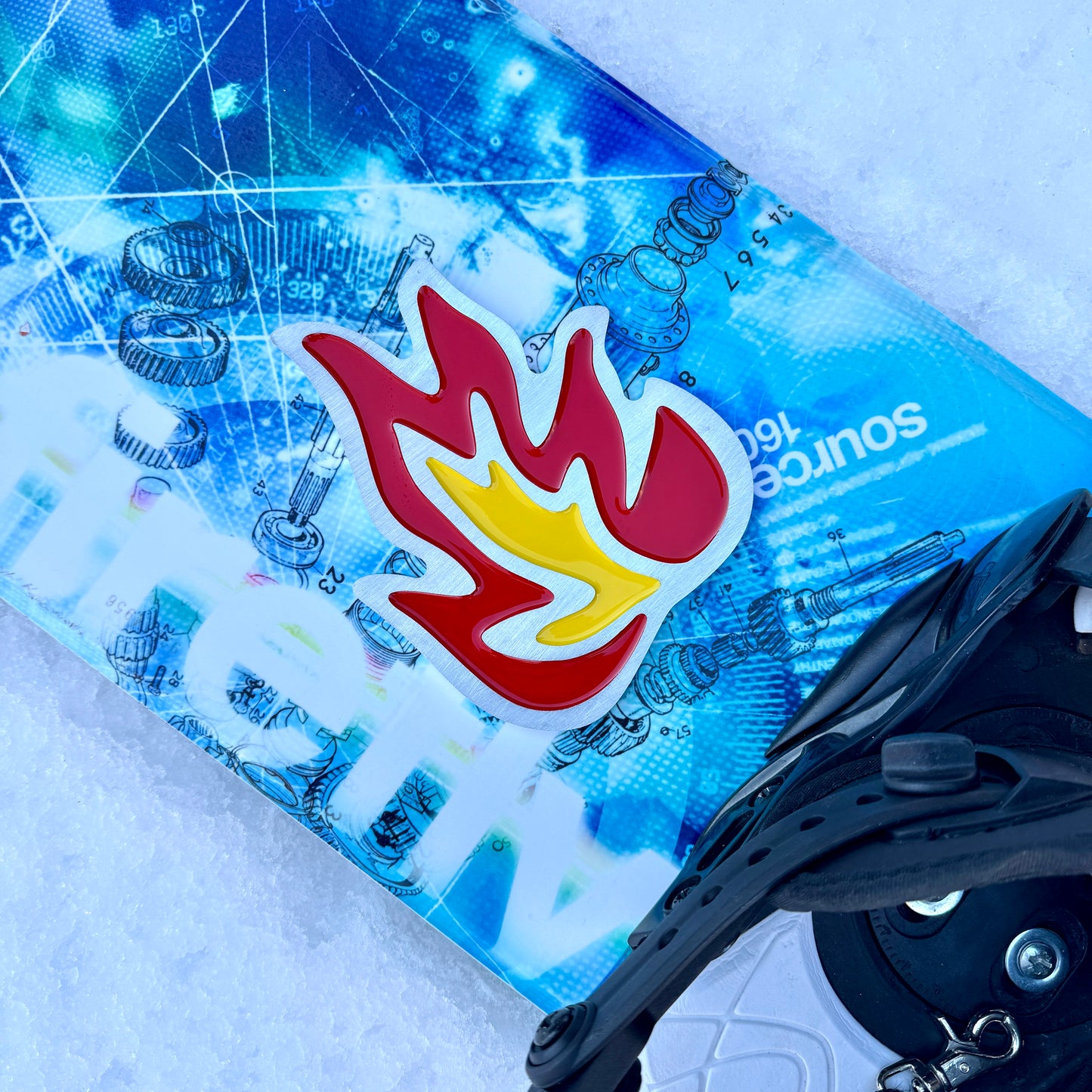 Flame Snowboard Stomp Pad
