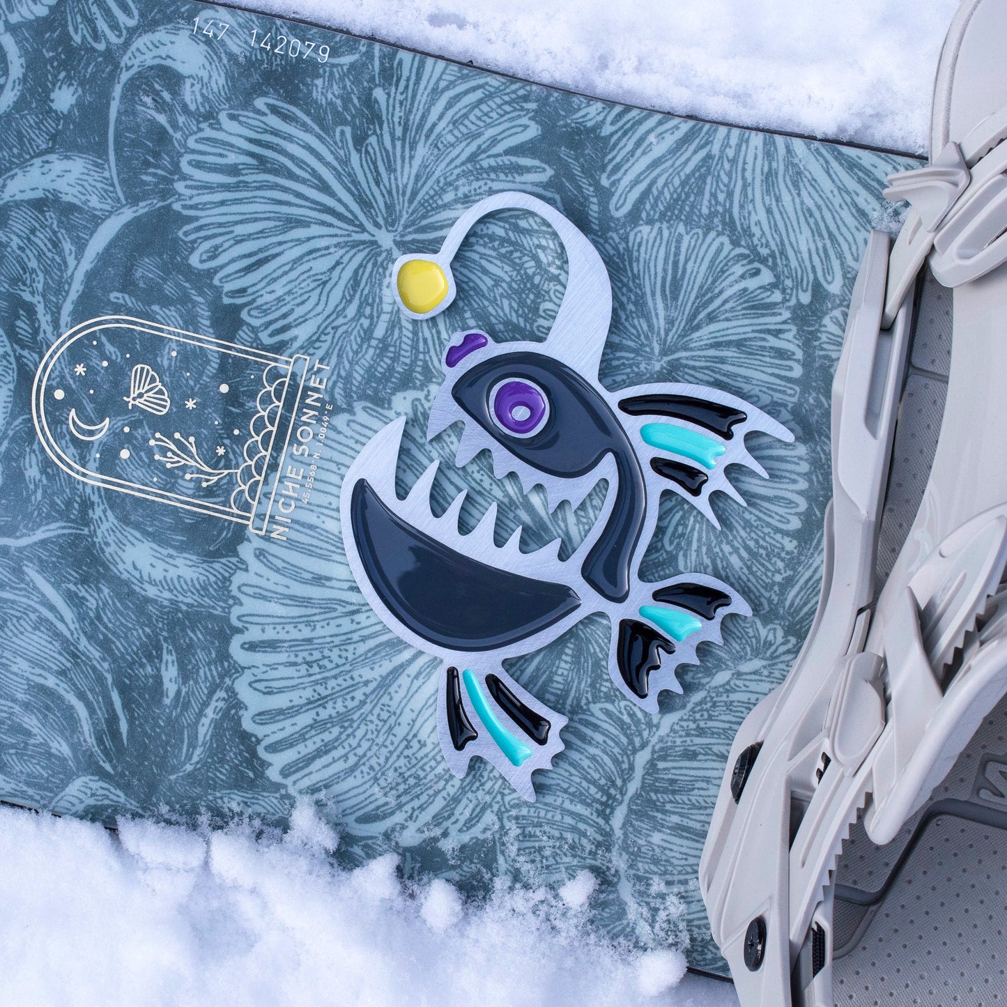 Anglerfish Snowboard Stomp Pad Teal