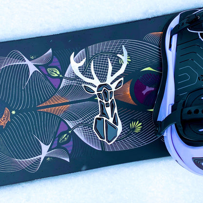 Geometric Deer Snowboard Stomp Pad