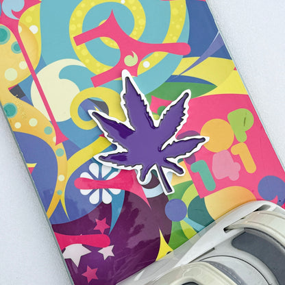 Purple Cannabis Snowboard Stomp Pad