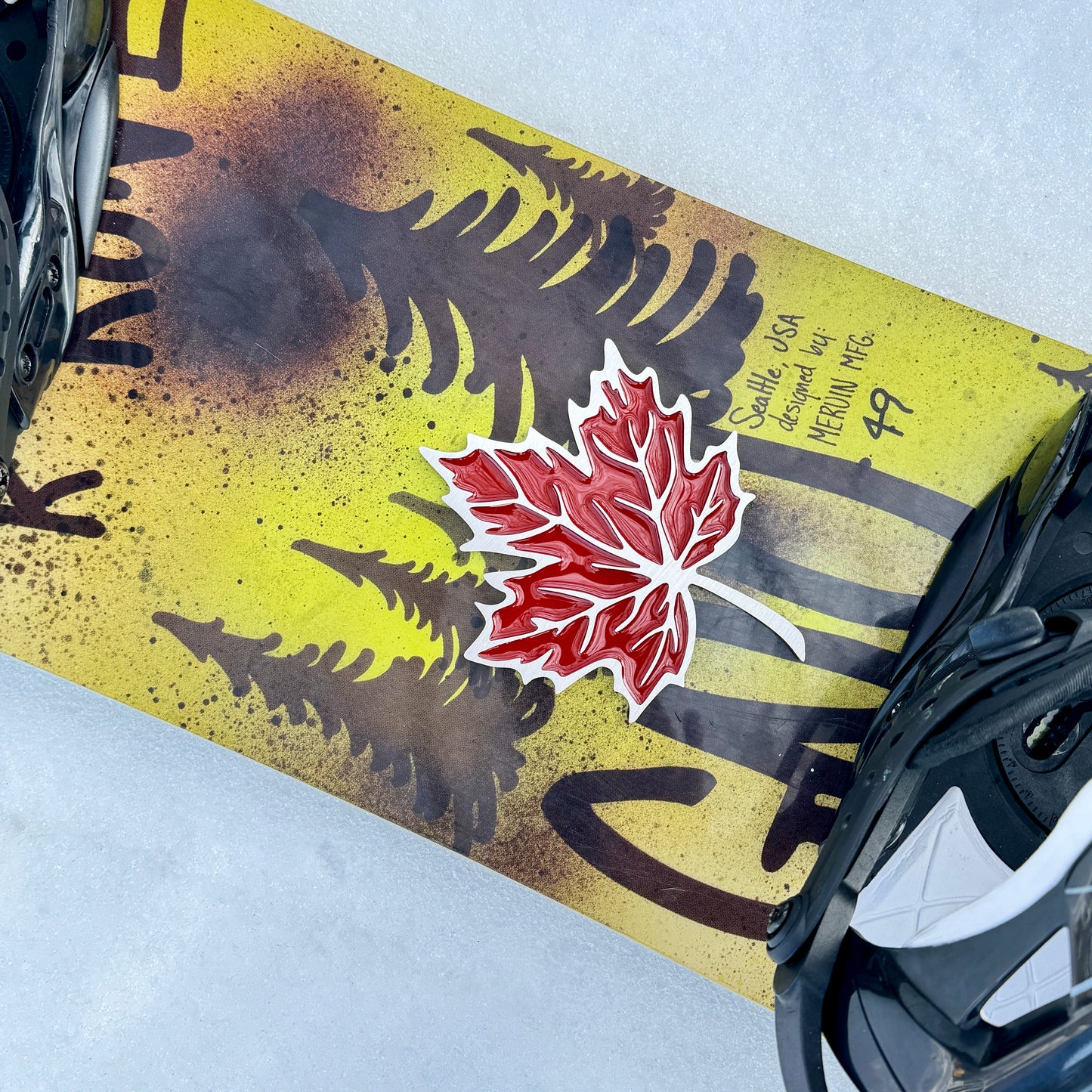 Maple Leaf Snowboard Stomp Pad