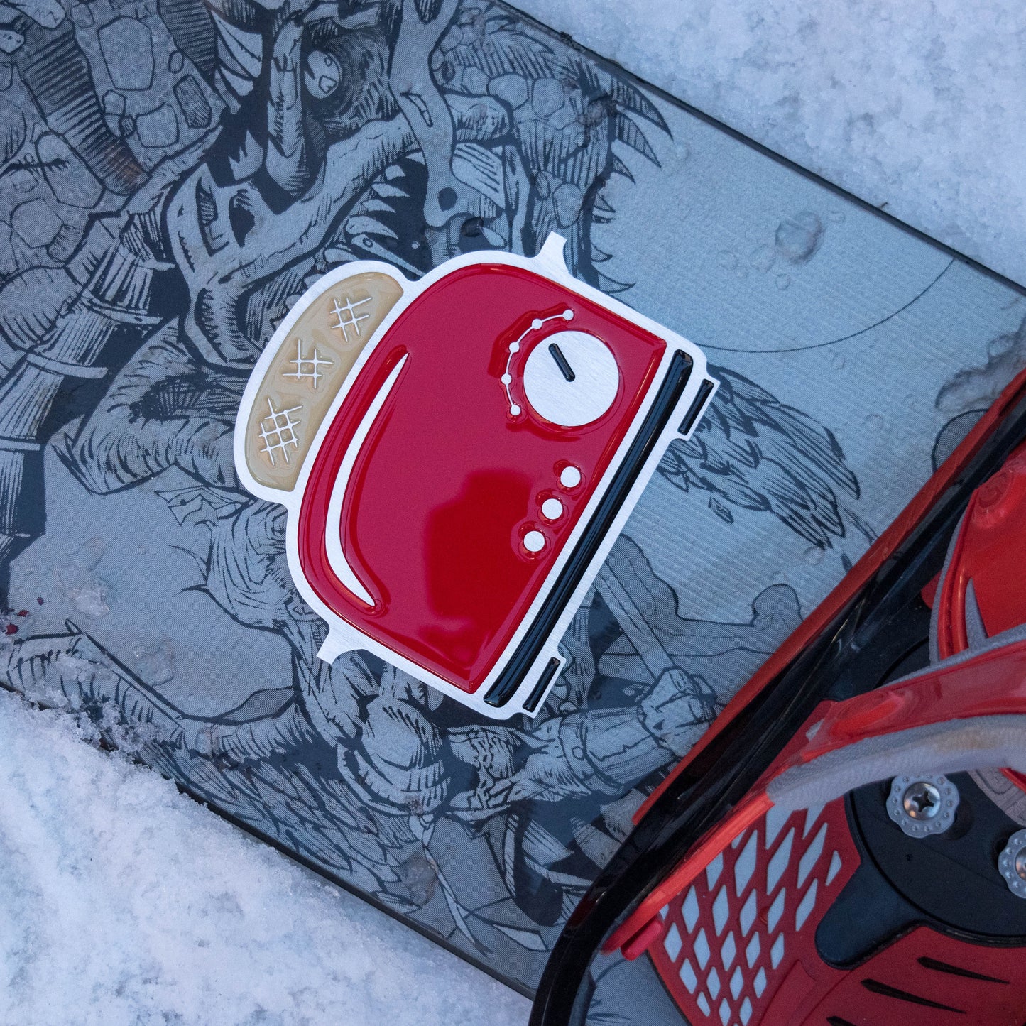 Toaster Snowboard Stomp Pad Red